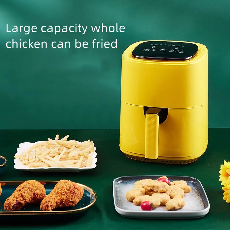 5L 다기능 무연 터치스크린 대용량 에어프라이어 스마트 칩 전기식 프라이어