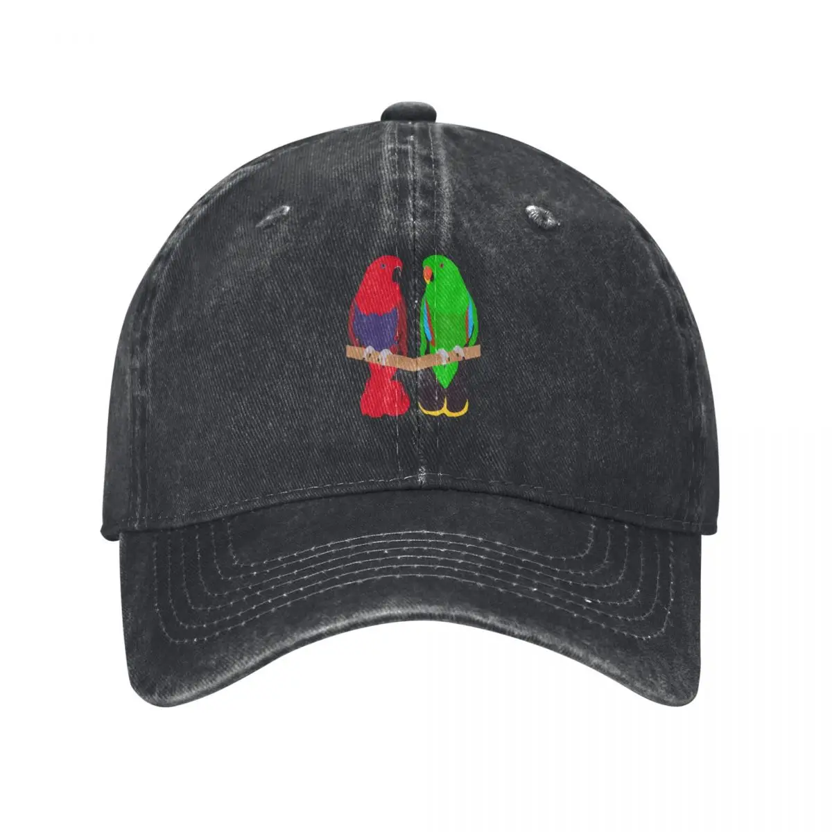 Eclectus Parrot Pair Baseball Cap Luxury Hat Hat Beach hiking hat Hood Men Caps Women's