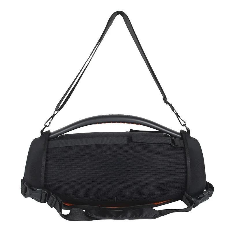 for JBL BOOMBO X3 Breathable Sound Transparent Protective Cover Speaker Soundproof Carrying Case with Shoulder Strap Black