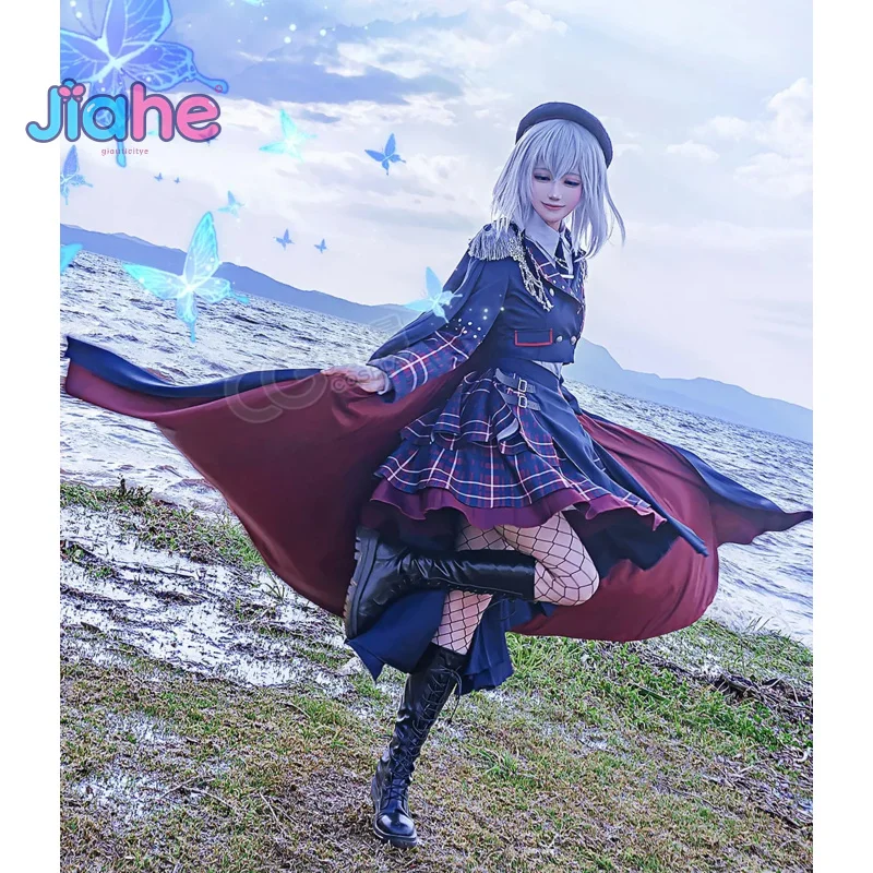 

BanG Dream!Kurata Mashiro Hiromachi Nanami Cosplay Costume Halloween Party Fashion Hat Tie Cloak Shirt Socks Woman uniform Set