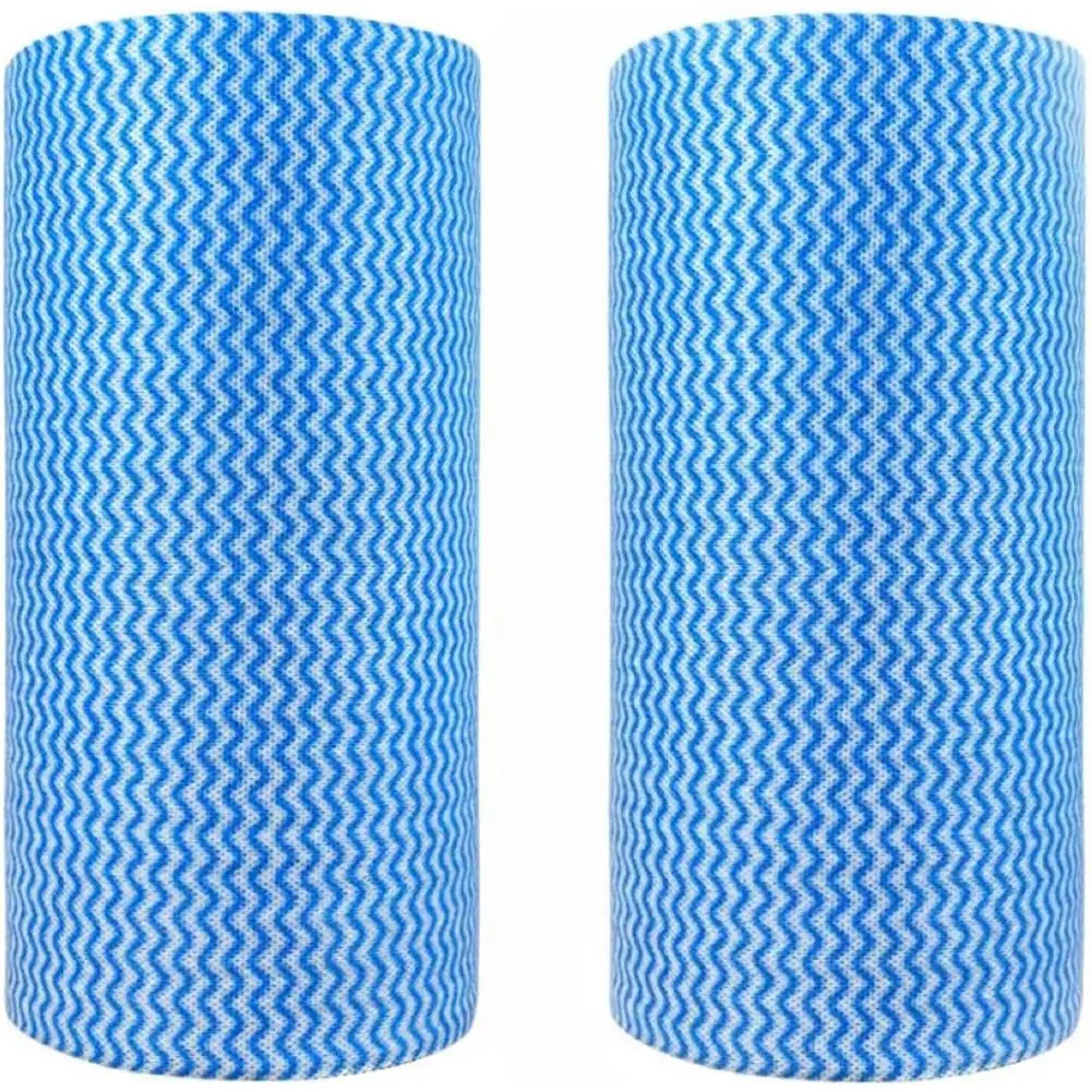 

200-Sheet Pack of Disposable Cleaning Cloths, 2-Roll Set, Reusable Paper Towels for Household Use