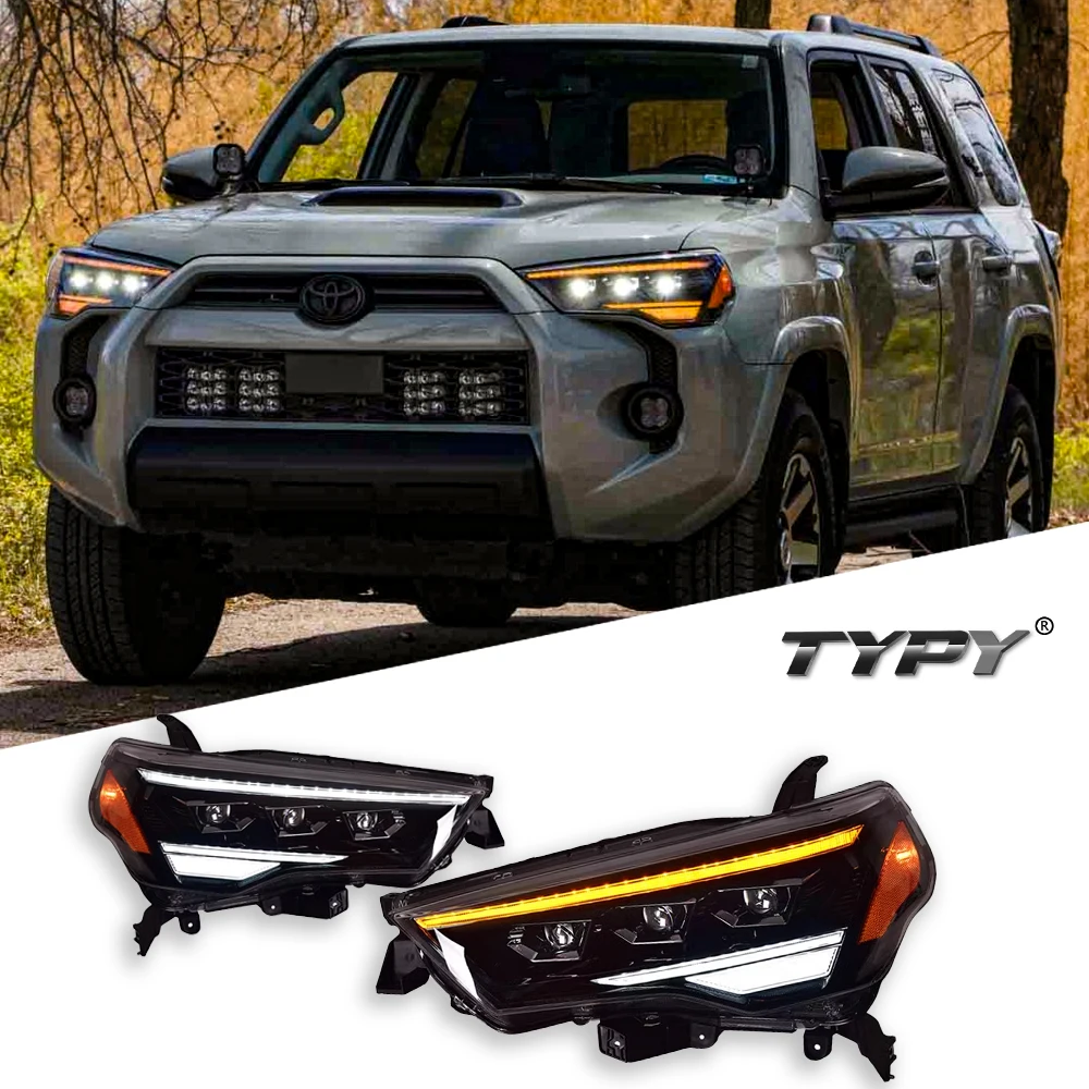 

TYPY Car For Toyota 4Runner Headlights 2014-2022 Upgrade Modified to New DRL Dynamic Turn Signal LED Headlight Auto Accessories