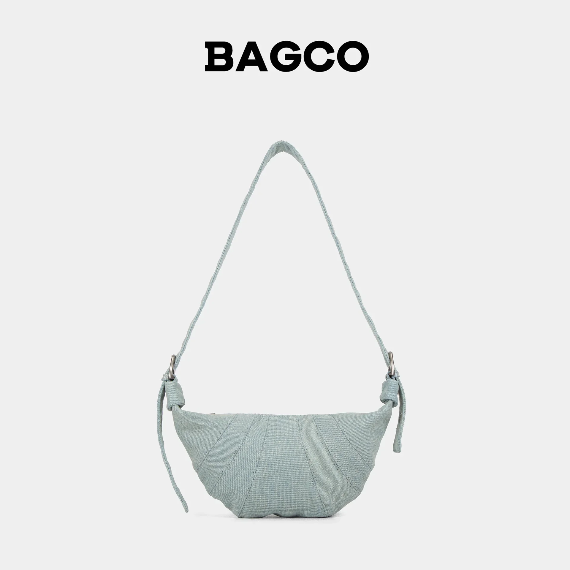 

BAGCO | Women Niche Design Denim Bag New Casual Versatile Crossbody Shoulder Croissant Bag