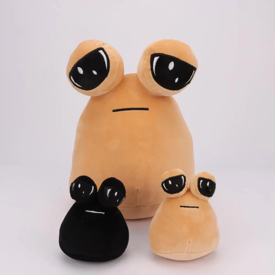 3 Stück Anime Spiel My Pet Alien Pou Kawaii Cartoon Plüschtiere Pou Plushie Kinder Geburtstag Weihnachtsgeschenke