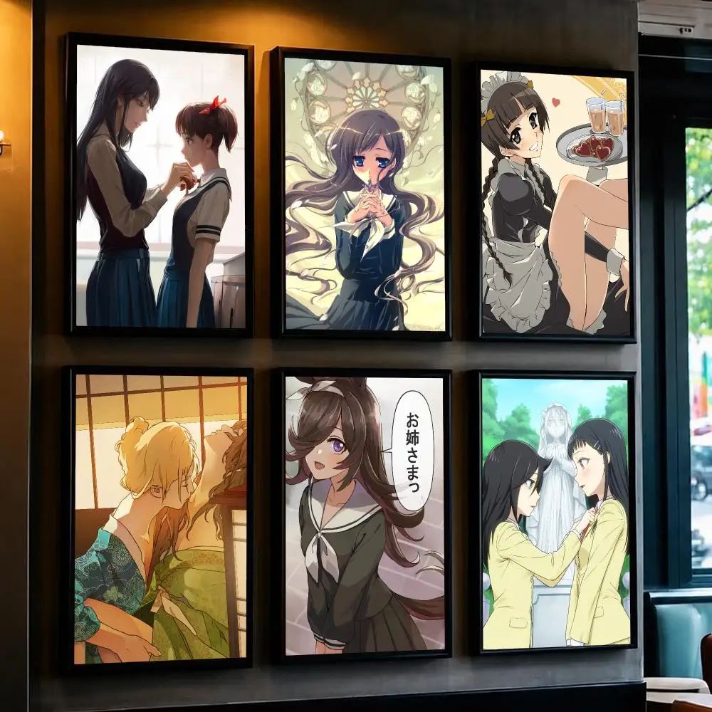 anime M-Maria Watches Over Us-S Poster Removable Wall Sticker for Home Cafe Bar Office Interior Decor
