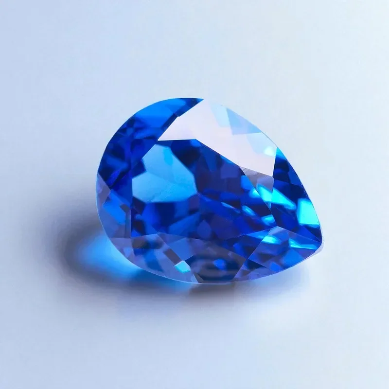 

Выращенный в лаборатории кобальт-спинель, грушевидная огранка, драгоценный камень для DIY, кольцо, ожерелье, серьги, основные материалы, сертификат на выбор