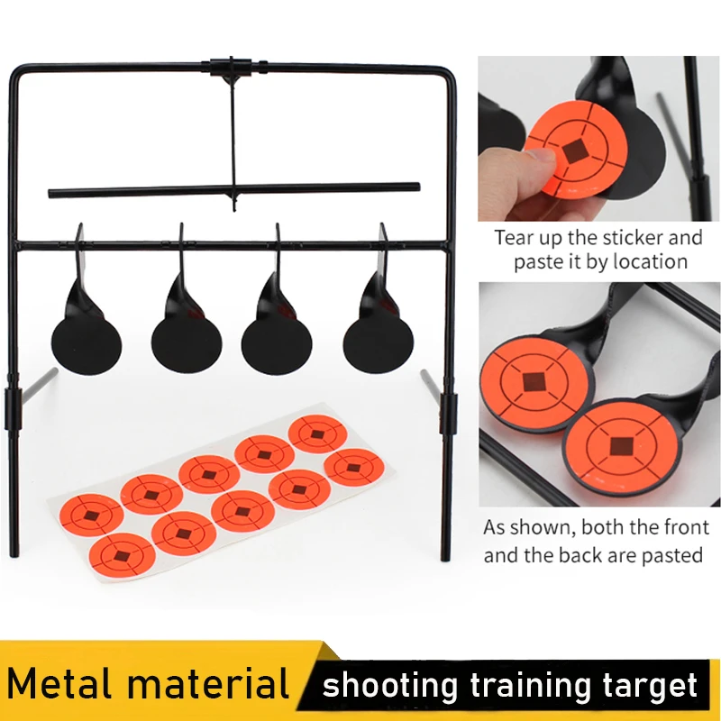 

Outdoor aiming and shooting targets, shooting training iron targets, rotating metal target stands, accessories for air guns