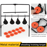 Outdoor aiming and shooting targets, shooting training iron targets, rotating metal target stands, accessories for air guns