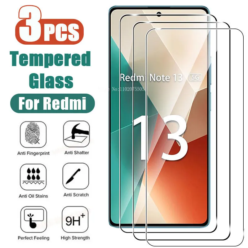 Protector de cobertura completa para Xiaomi Redmi Note 13, 10, 11, 12, 9, 8 Pro, 11S, 10S, 9S, Redmi 10, 9, 10C, 9C, 9A, 12, 13C