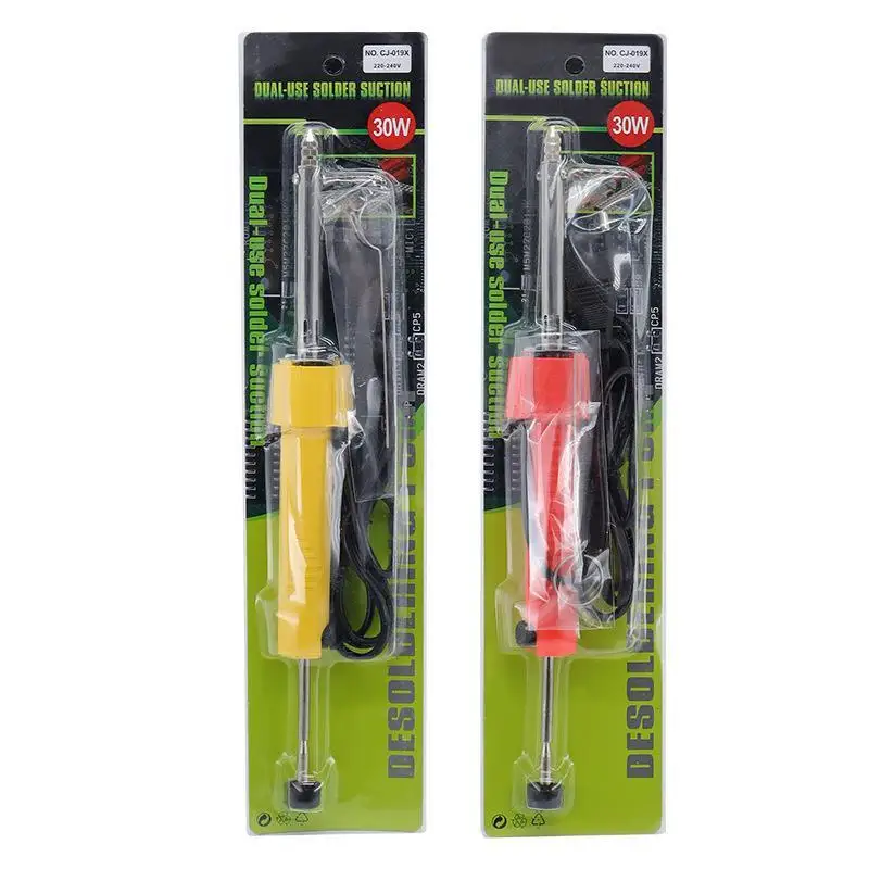 30W Vacuum Desoldering Pump No Residue Suction Lightweight Solder Sucker for Laptop Motherboard Repair Work