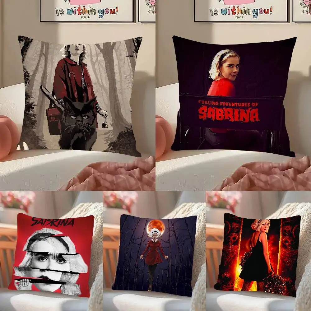 Chilling Adventures Of Sabrina Tv Pillow Case Fashion Square Pillowcase Bedroom Sofa Room Ins Decoration Leisure