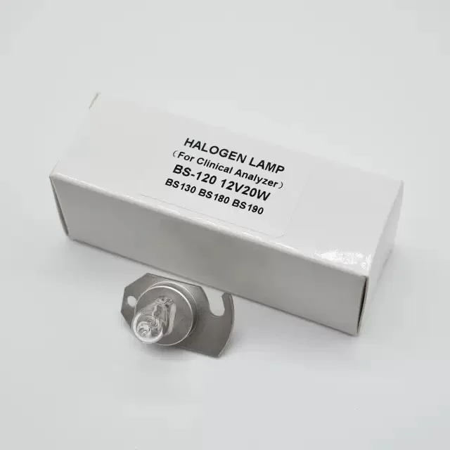 

Compatible BS-120 Mindray 801-BA10-00013-00 12V 20W 64258-J Halogen Lamp For BS-130 BS-180 BS-190 Biochemical Analyzers