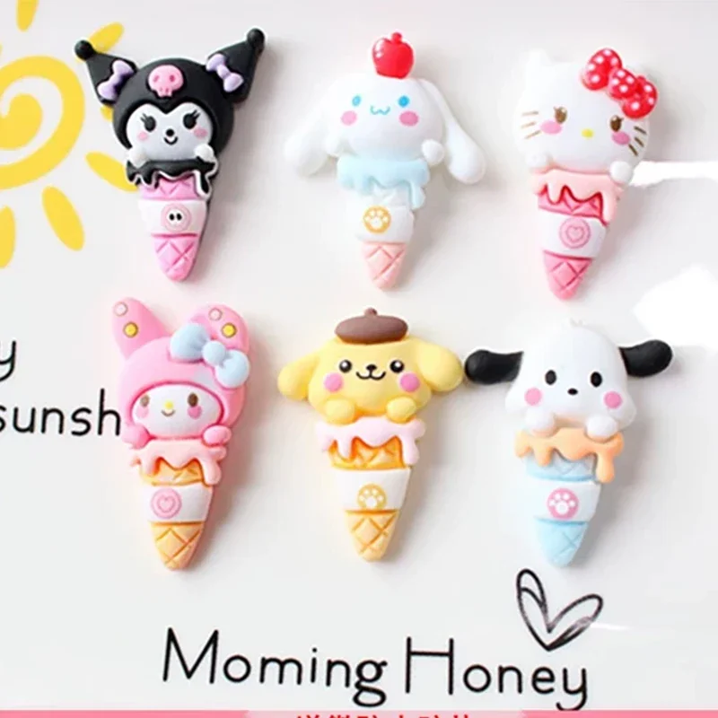 sanrio Cartoon Ice Cream resin flatback diy kawaii resin accessories Bracelets Jewelry Making DIY Pendants