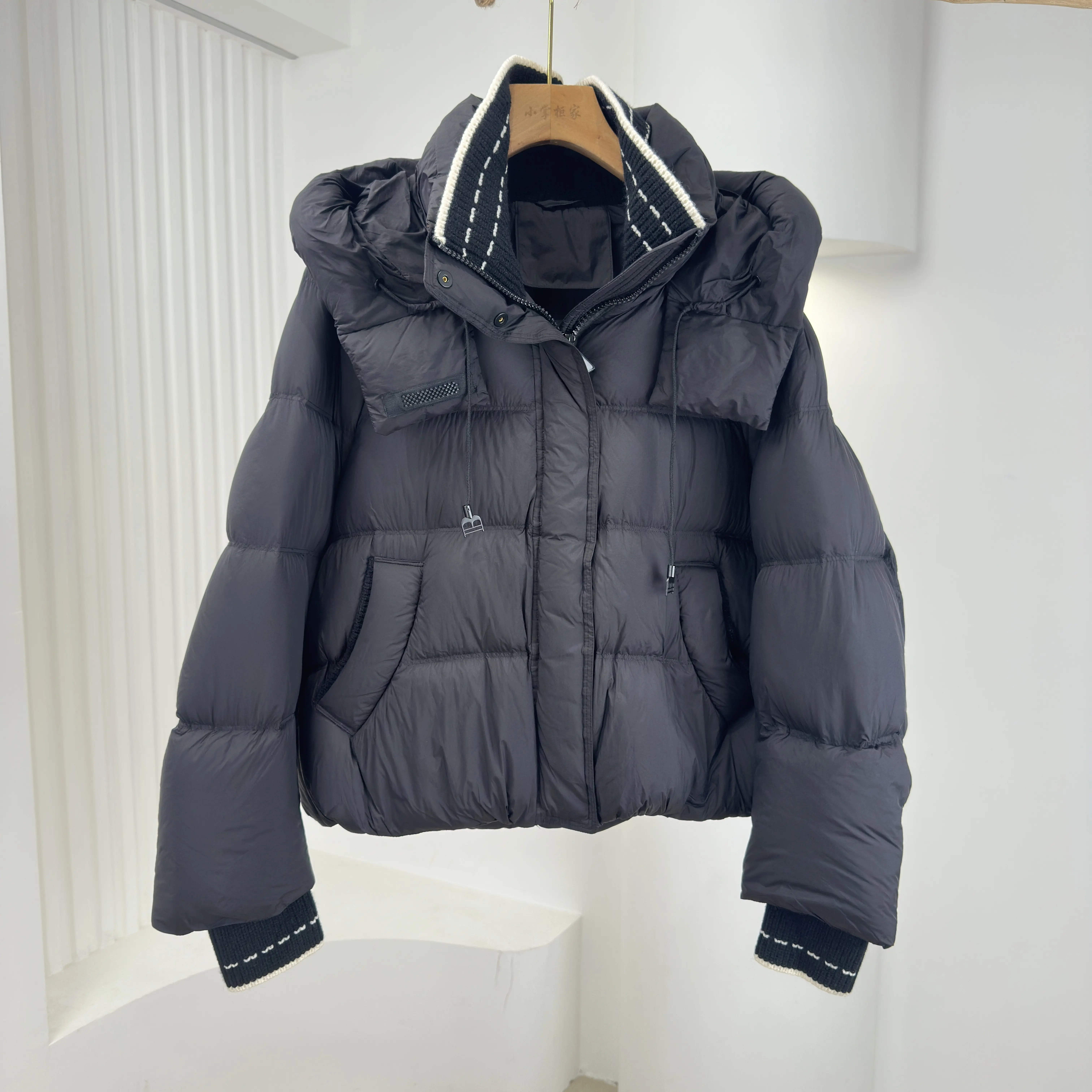 Winter Down Jacket Women's Jacket Hooded Commuter Short Coat