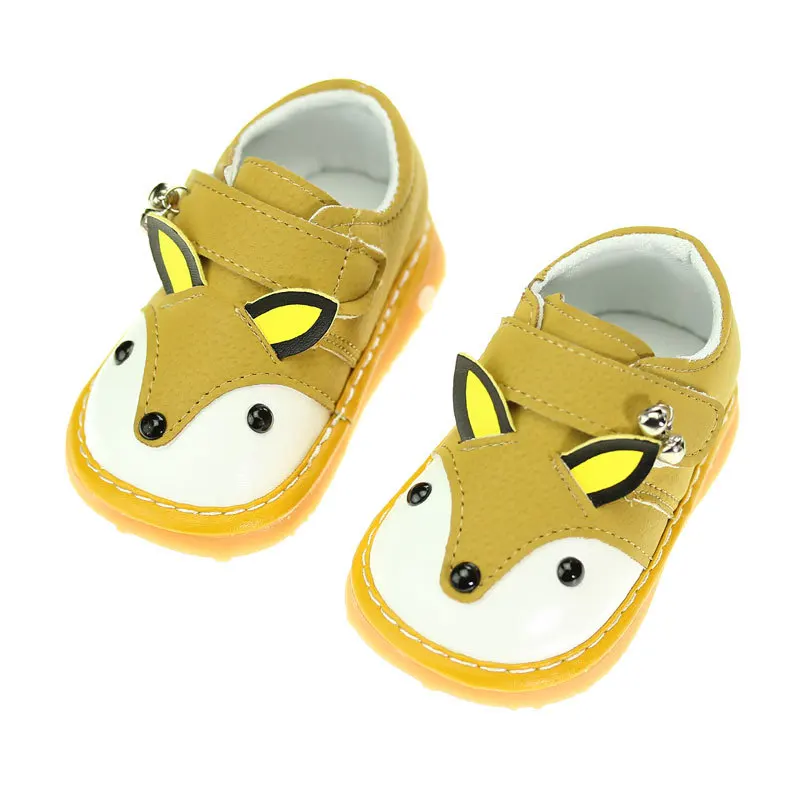 Newborn Baby Girls Boys Casual Shoes Spring New Cute Animals Non-Slip Soft-Sole Infant Toddler First Walkers Pu Leather Sneakers