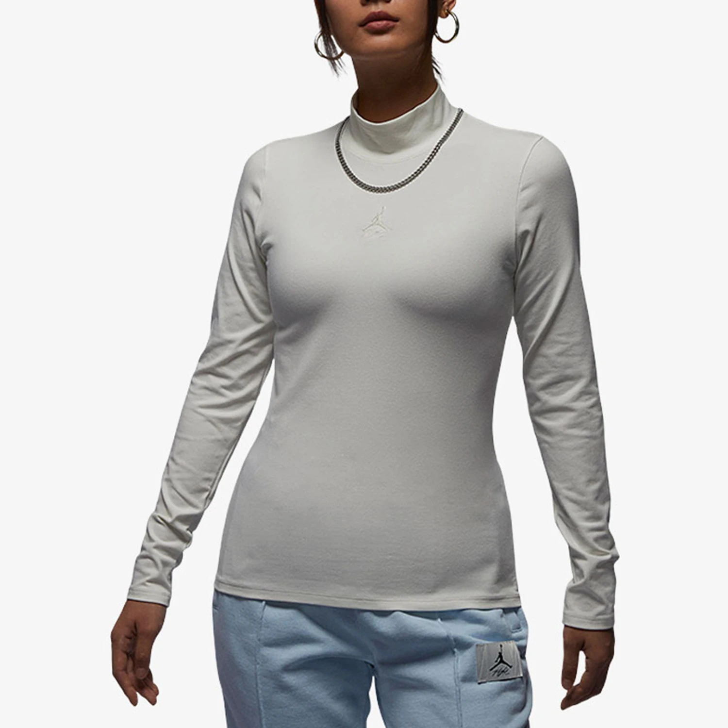 

Официальный женский спортивный трикотаж Nike с высоким воротом и длинным рукавом FQ8061-133