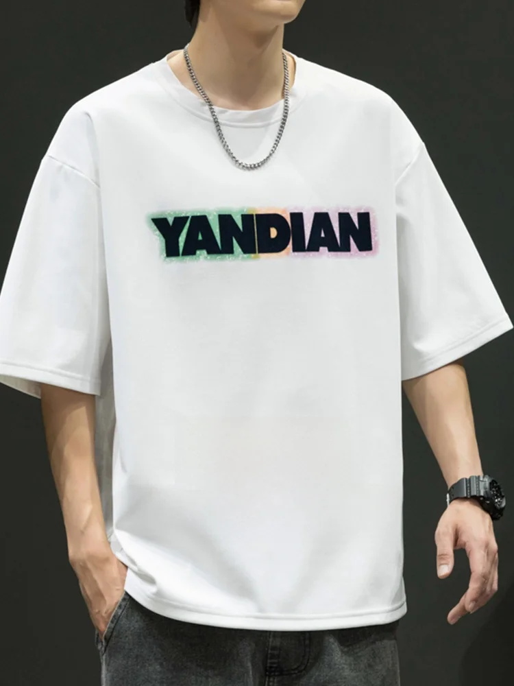 

New 2024 plus Size Men's T-irt Ice Silk f Sve Loose Fit Thin Summer ort Sve Breathable Casual Faion Streetwear