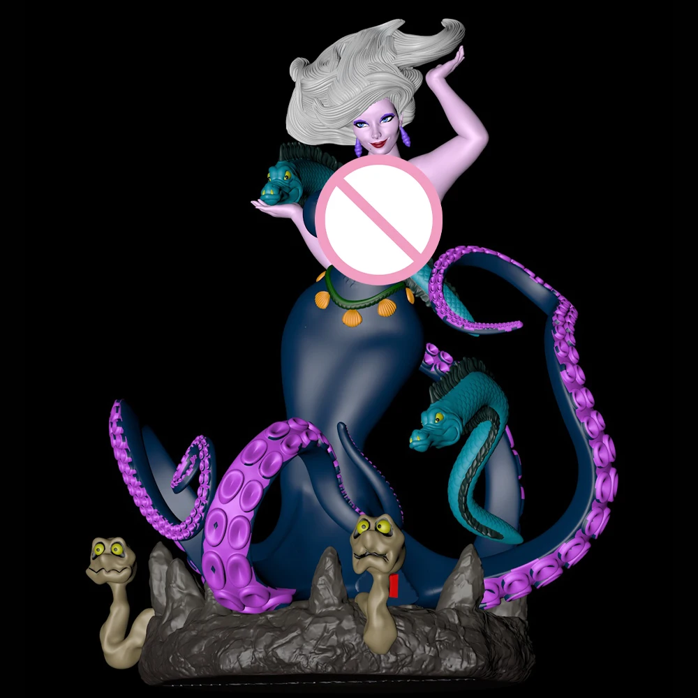 

1/24 3d Printing Model Kit Beauty Octopus Sea Witch NSFW Anime Figure Model Kit DIY Miniature Reduction Statue Unpainted Toys