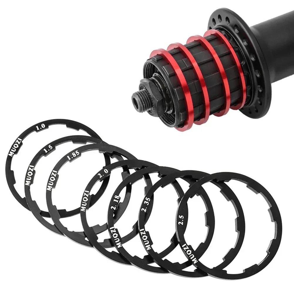 Bicycle Flywheel Hub Washer Spacer Cassette Gasket Aluminum Alloy Bicycle Hub Washer Bottom Bracket Spacer Bike Cassette Spacer
