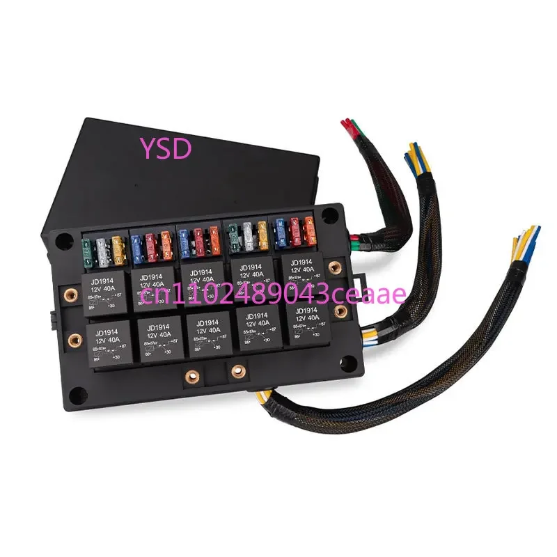 15-way 12V5-foot fuse box, automotive circuit protection modification, automotive fuse box
