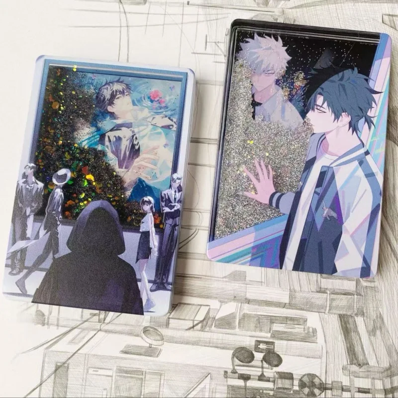 

В наличии Link Click Figures Quicksand Mahjong Акриловое украшение Cheng Xiao Shi Lu Guang Qiao Ling Аниме Периферийные игрушки Подарки