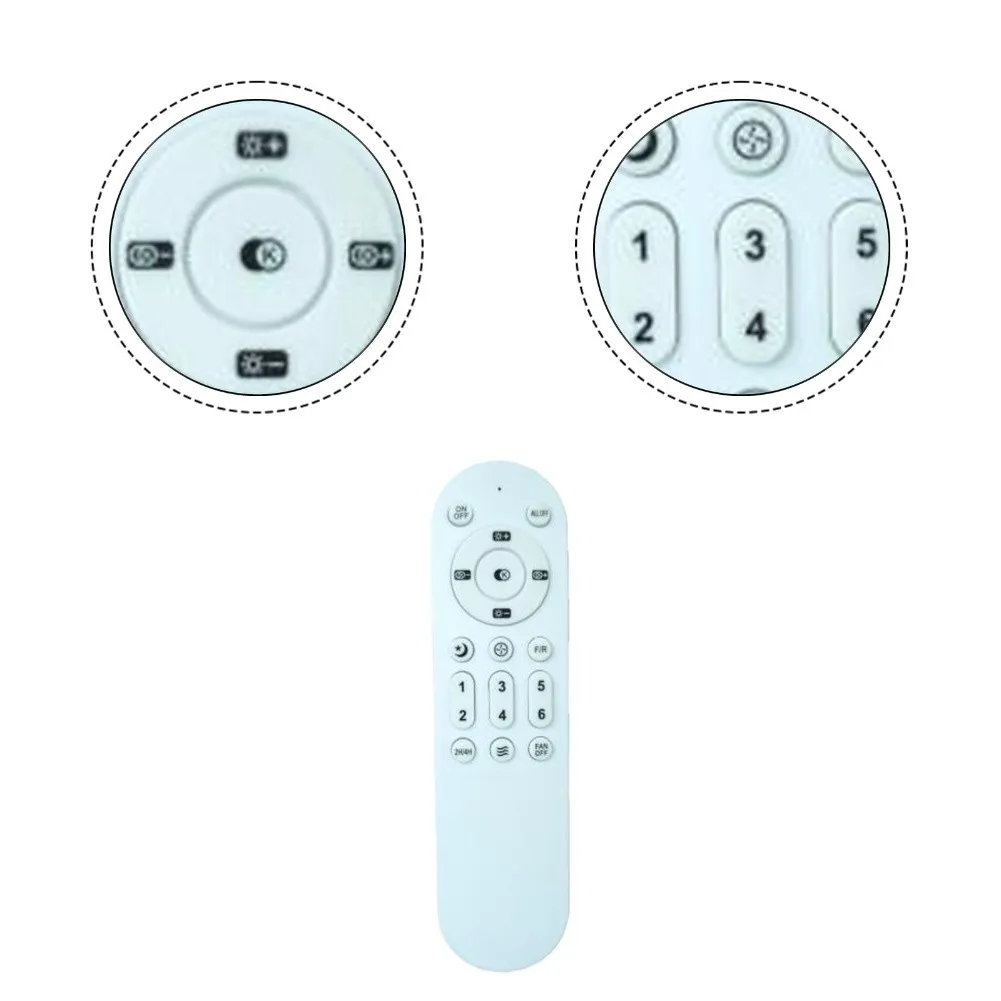 2.4G Infrared Oscillating Ceiling Fan Remote Control Fan Light Remote Control Oscillating Controller 6-Speed Settings Remote