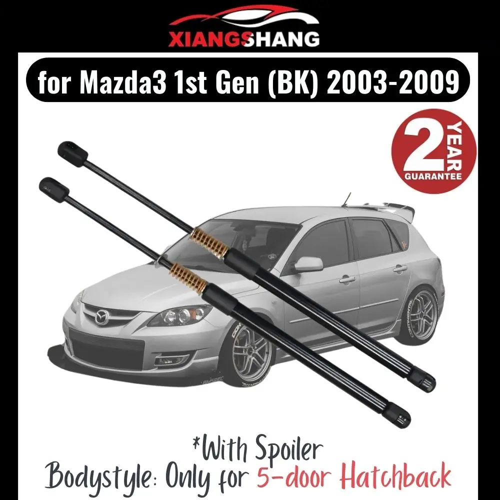 

2pcs Rear Tailgate Damper for Mazda3 Hatchback 1st Gen (BK) 2003-2009 With Spoiler Tailgate WITH SPRING Trunk Boot Gas Struts