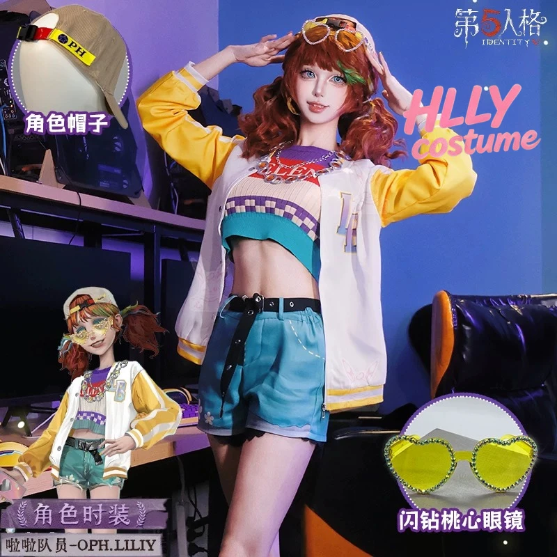 Cheerleader OPH Team Identity V Cosplay Costume Full Set Character Sports Outfit Women Party Wear view 2
