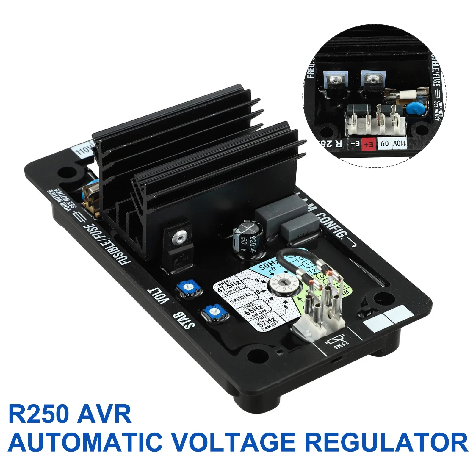 

Модуль управления AVR R250 для обслуживания генераторов: Простое настройка, транзисторное управление, регулировка напряжения