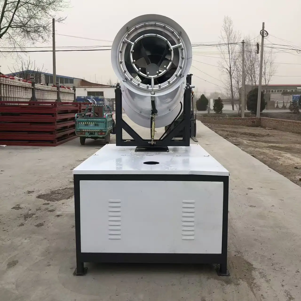 Fog Cannon Machine - Long Range Dust Suppression Mist Sprayer  Automatic Operation Water-Saving for Construction/Mining