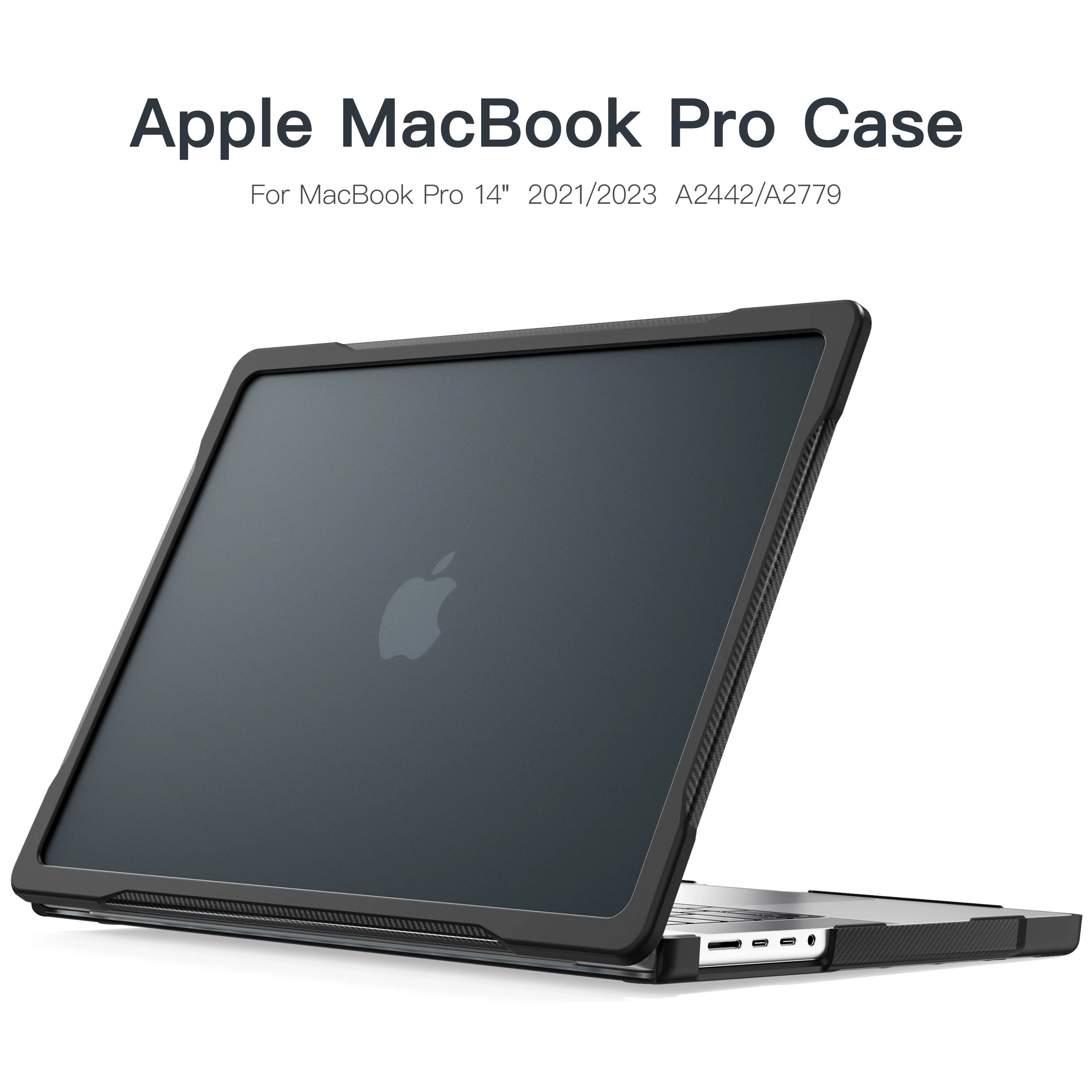 Laptop Case for MacBook Pro 14 2021 2023 2024 2025 2026 A2442 A2779 A2918 A2992 A3112 A3185 A3401 A3434 A3426 A3427 PC+TPU Cover