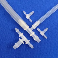 T-Type Reducing Tee Plastic PP Connectors, Pagoda Adapter, Irrigation Pipe Fittings, Hose Aquarium Joints, 2-3.2mm, 5-100Pcs