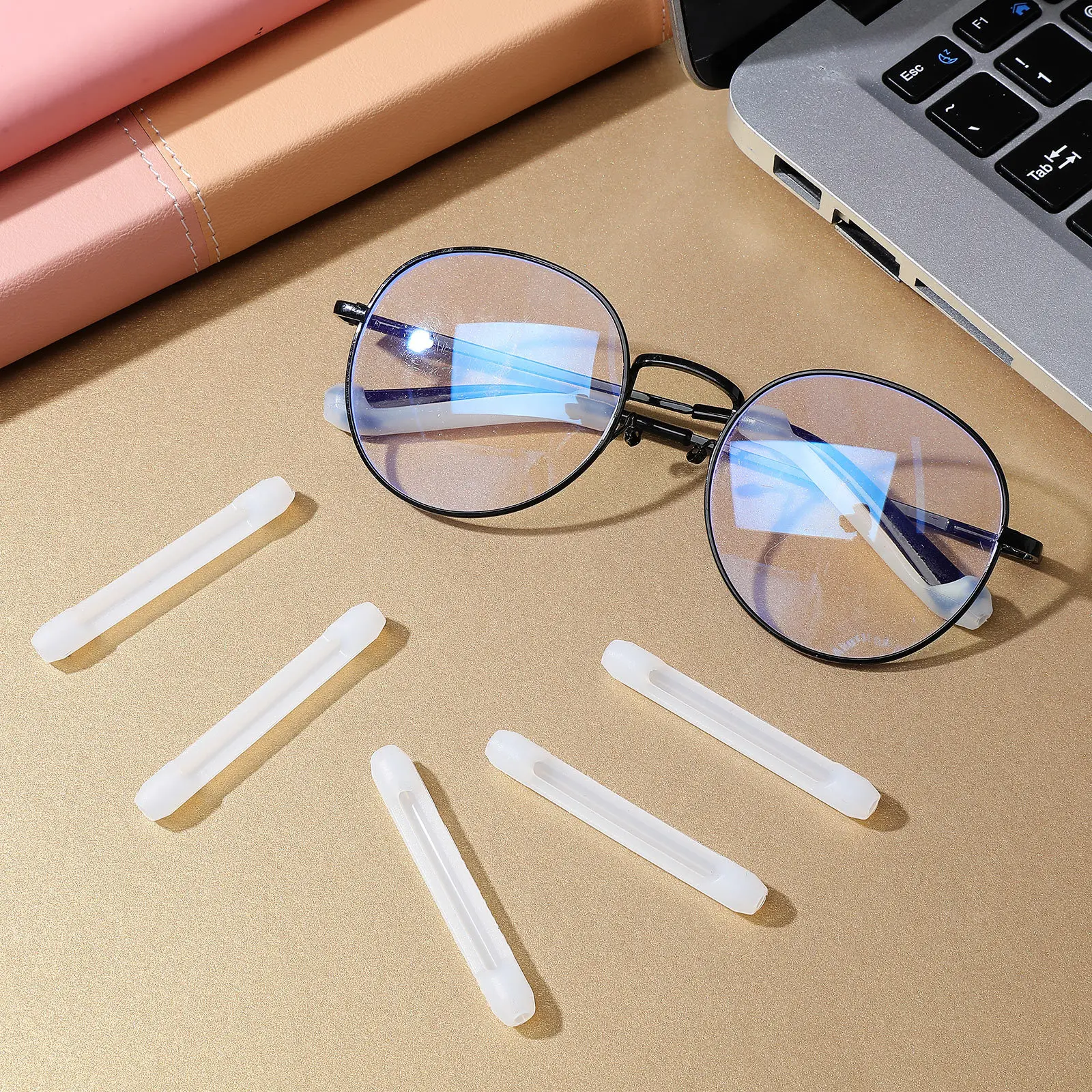 

Silicone Eyeglass Leg Cover Anti-Slip Temple Tip For Myopia Glasses Sports Outdoor Swimming Running Replacement