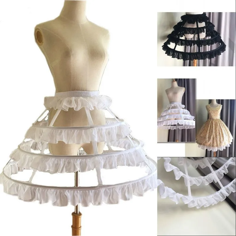 Full Circle Acciaio Disossato Breve Crinolina Birdcage Petticoat Dolce 3 Pannello Esterno Del Cerchio Per La Cerimonia Nuziale