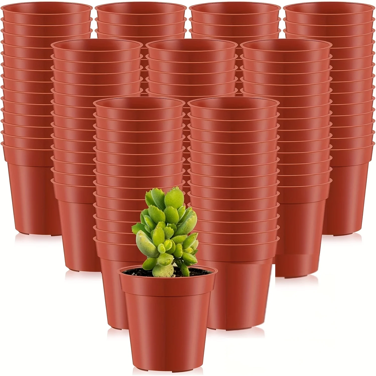 10/20 peças Vasos de Plástico Bicolor para Sementes e Mudas, Copos para Plantas e Flores, Caixa de Cultivo para Jardim Doméstico, Recipientes para Vasos