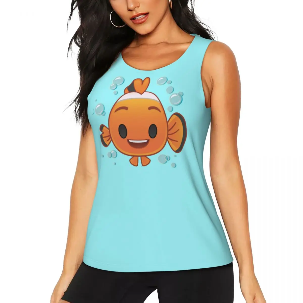 

Custom Finding Dory Nemo Yoga Shirts for Women Athletic Running Tank Tops