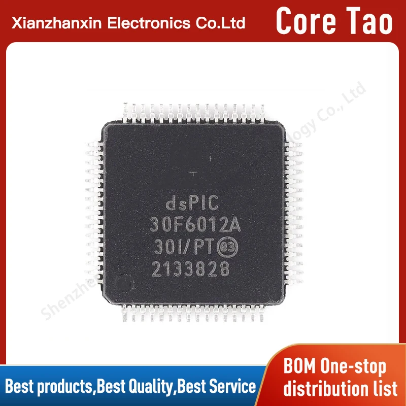 1PCS/LOT DSPIC30F6012A-30I/PT DSPIC30F6012A 30F6012A QFP64 Digital signal processor chips in stock