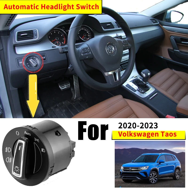 

Headlight Automatic Switch For Volkswagen VW Taos 2020 2021 2022 2023 Car Accessories Auto Control Interior Upgrade Modificati