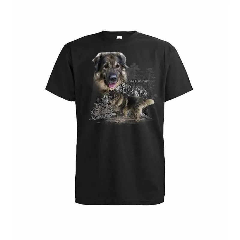 

Serbia Dog Breed Sarplaninac Printed T-Shirt 100% Cotton O-Neck Summer Short Sleeve Casual Mens T-shirt Size S-3XL