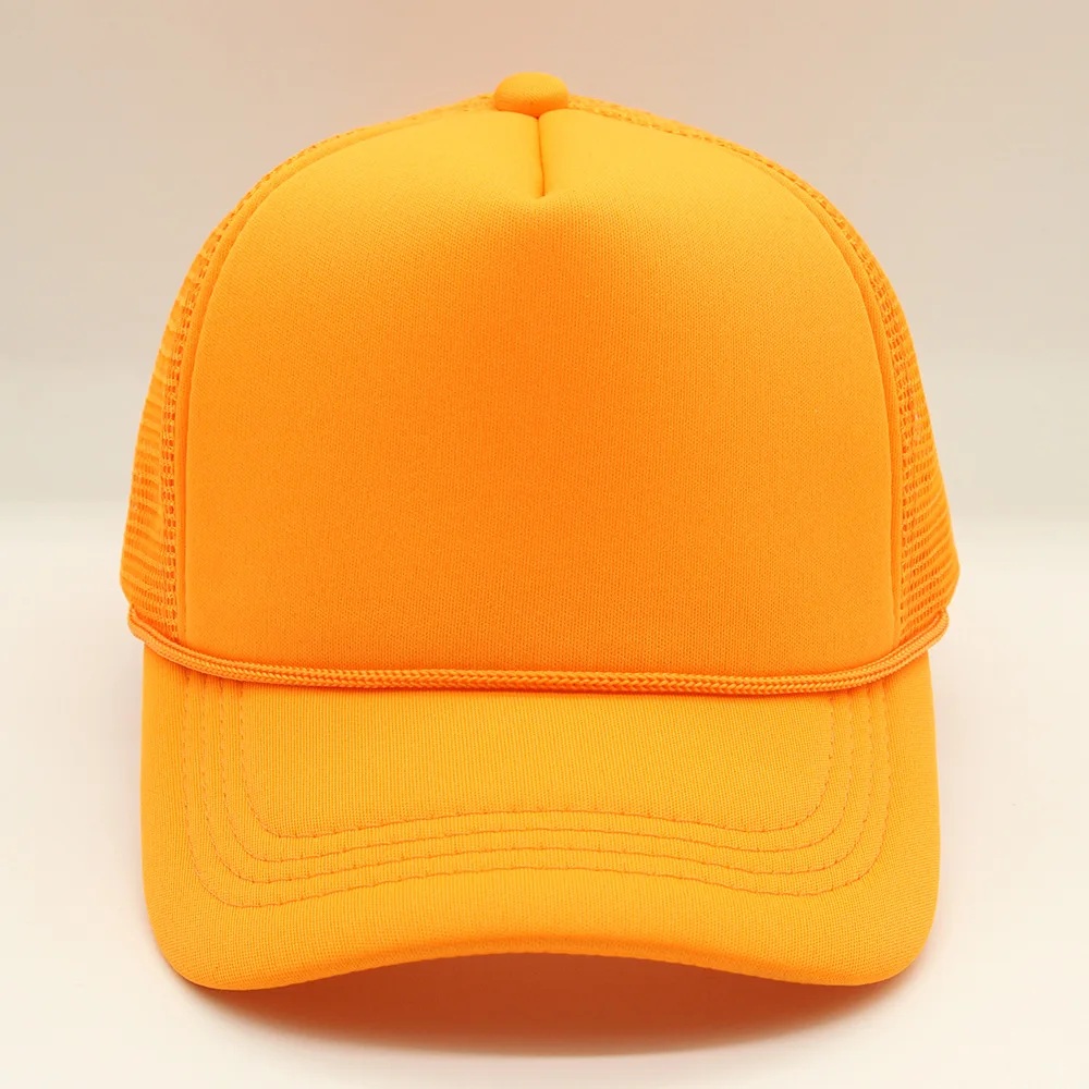Neue Trucker Caps Männer Frauen Plain Blank Schaum Mesh Baseball Kappe Mit Seil Sommer Atmungsaktive Outdoor Sport Sonnenblende Hüte – Detail 12