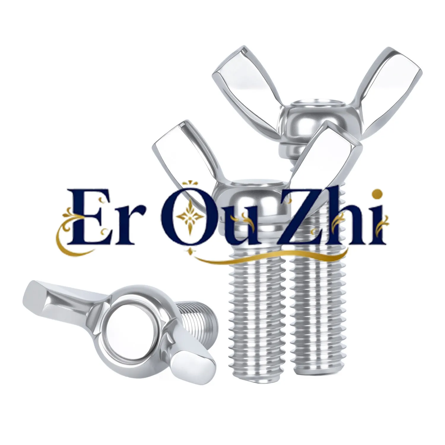 304/201/316 Stainless Steel Butterfly Screw Butterfly Type Goat Horn Ingot Hand Screw