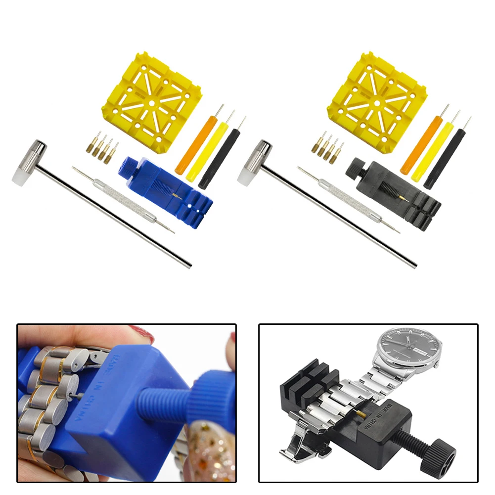 Set Watch Repair Tool 11pcs/set Accessories Adjuster Tool Bracelet Chain Pin Metal Remover Slit Exquisite Practical