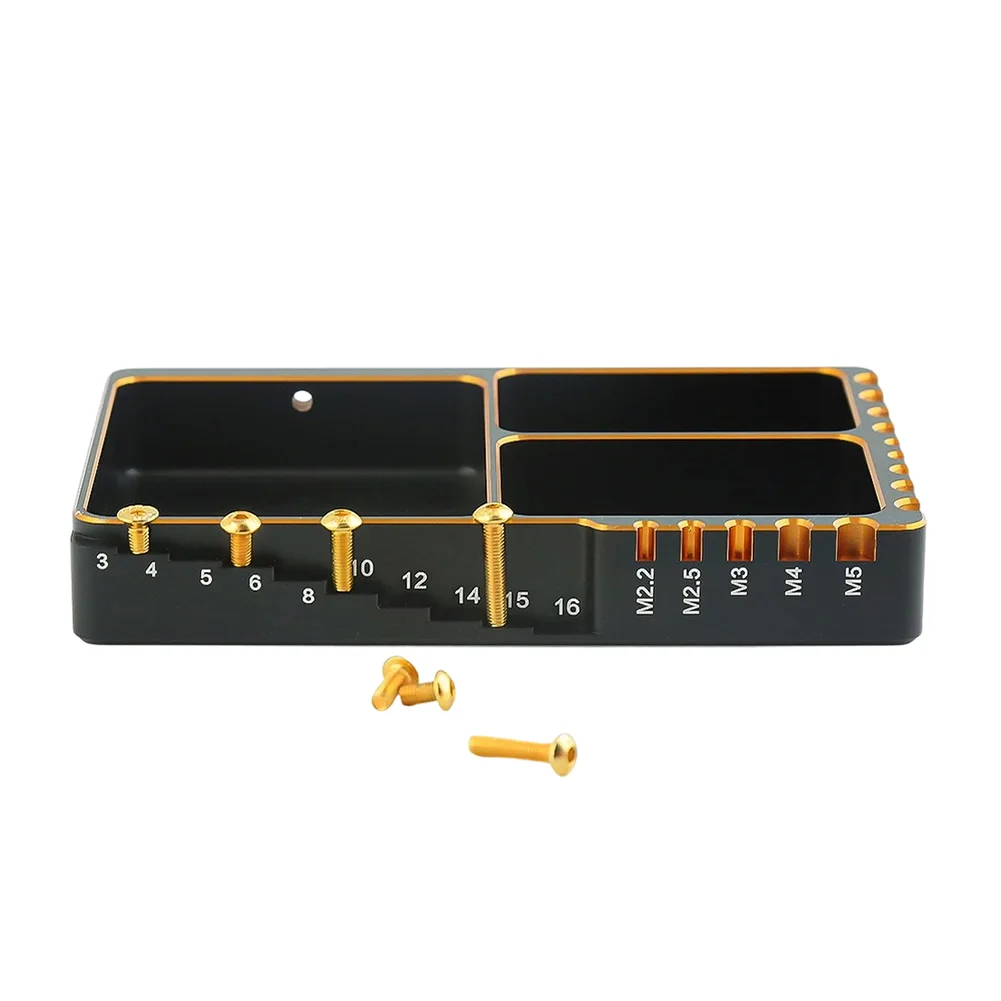 

Screw Storage Box For Durable Metal Screw With 3 Compartments For Efficient Organization Screw Storage Box