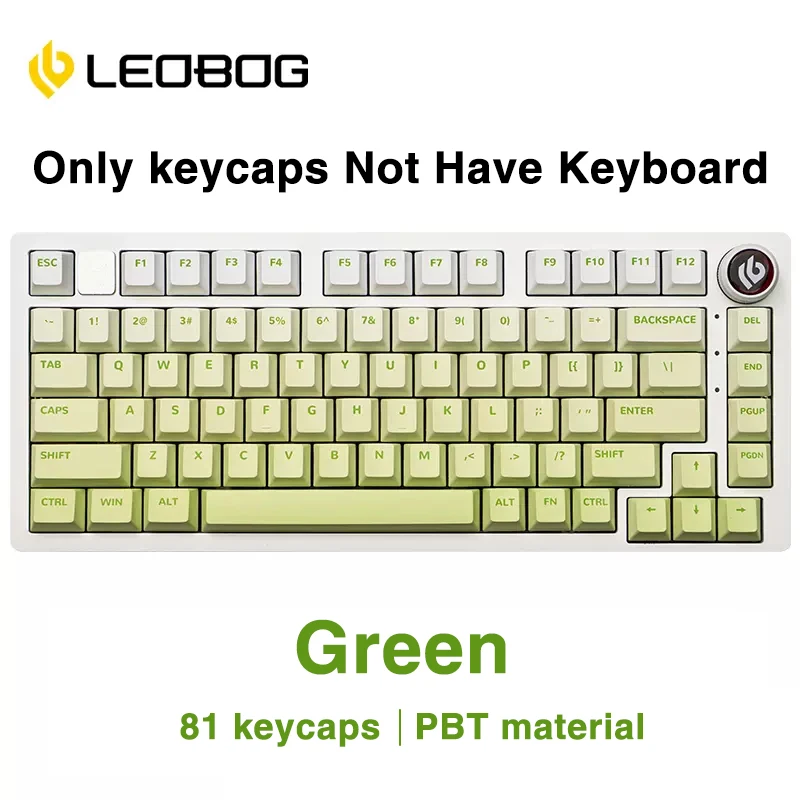 Imagem -04 - Leobog-pbt Keycaps Cinco Lado Dye Sublimation Material Pbt Cereja Perfil Key Caps para Kit de Teclado Diy Alta Qualidade