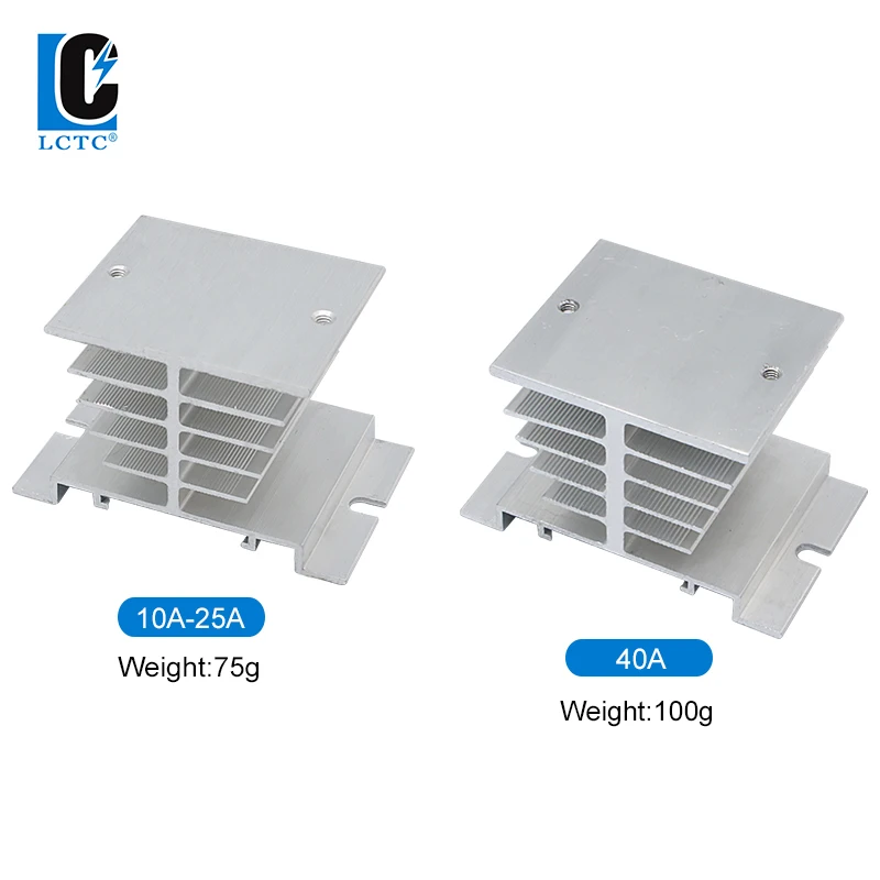 LCTC SSR 0-10V 4-20MA 0-5V Power Voltage Regulator Relay 10A 25A 40A DA AA DD VA Single Phase Solid State Relay With Heat Sink