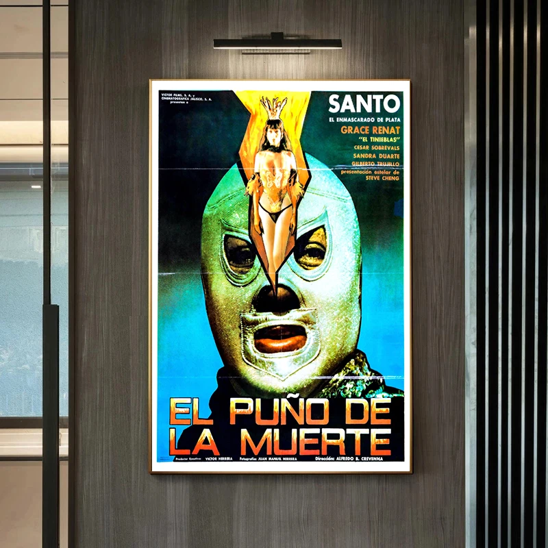 Lucha Libre Mask Posters Wrestling Mask Movie Prints Canvas Painting Mexican Wall Art Pictures Home Living Room Decoration
