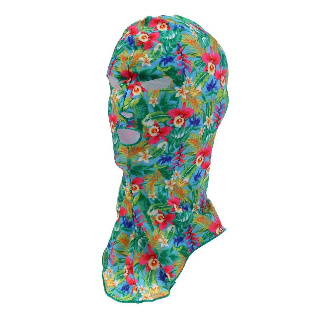 Full Face Blocking Swimming Mask Protective Cap Head Cover Sunblock Polyester Swim Gear for Outdoor Pool
