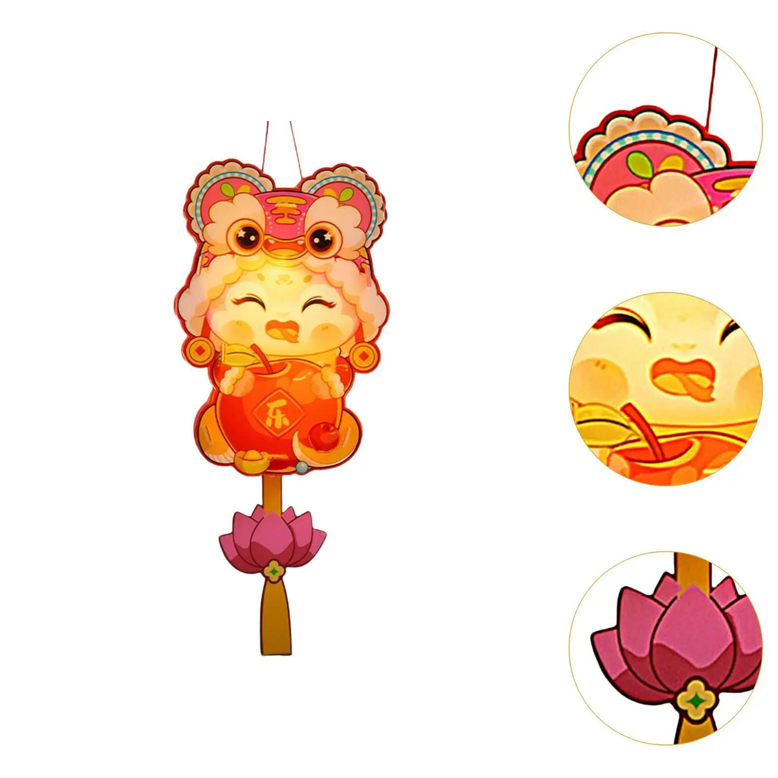 2025 مجموعة فانوس السنة الجديدة على شكل ثعبان لحفلة الأطفال السنة الصينية الجديدة المضاءة