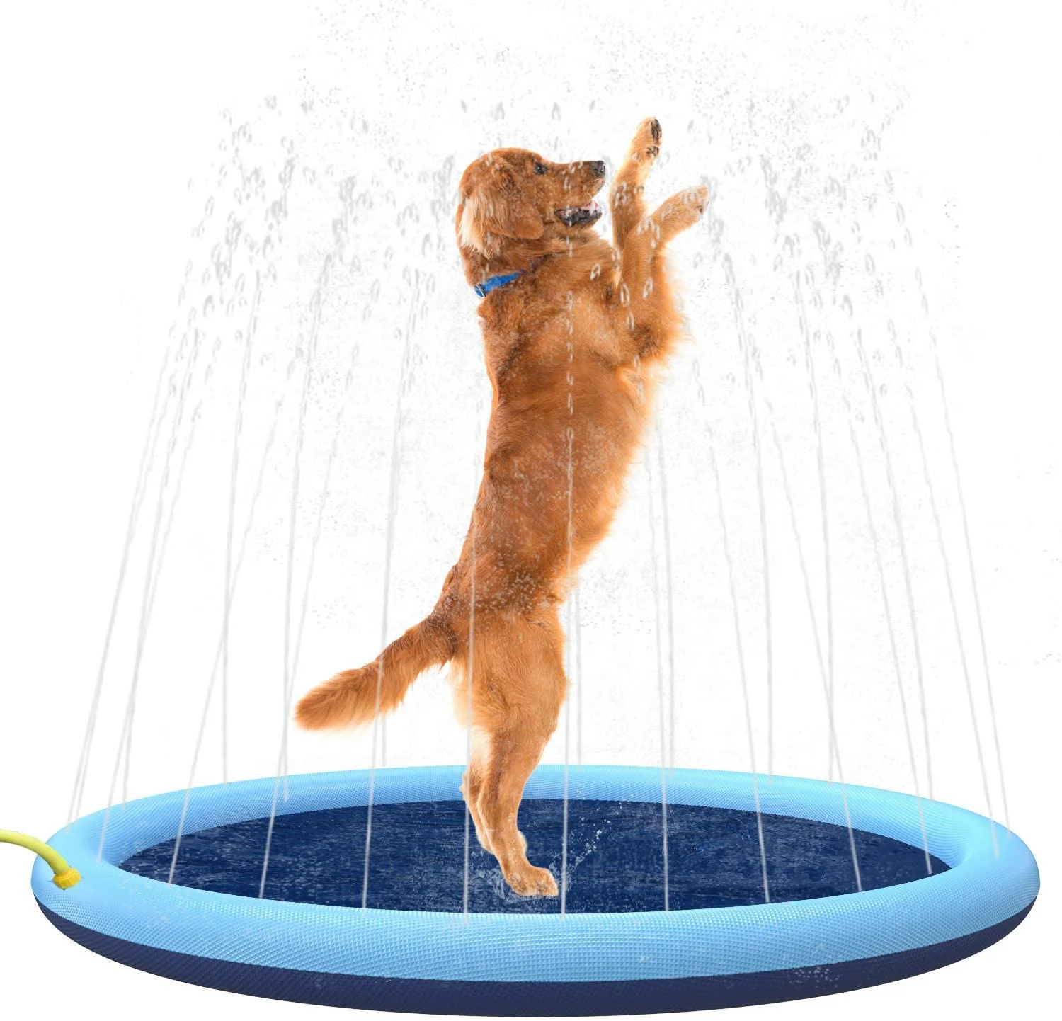 ﻿ 100/150/170cm Summer Pet  Dog Interactive Fountain Toy Pet Pool Inflatable Spray Mat Kids Outdoor Interactive Fountain Toys