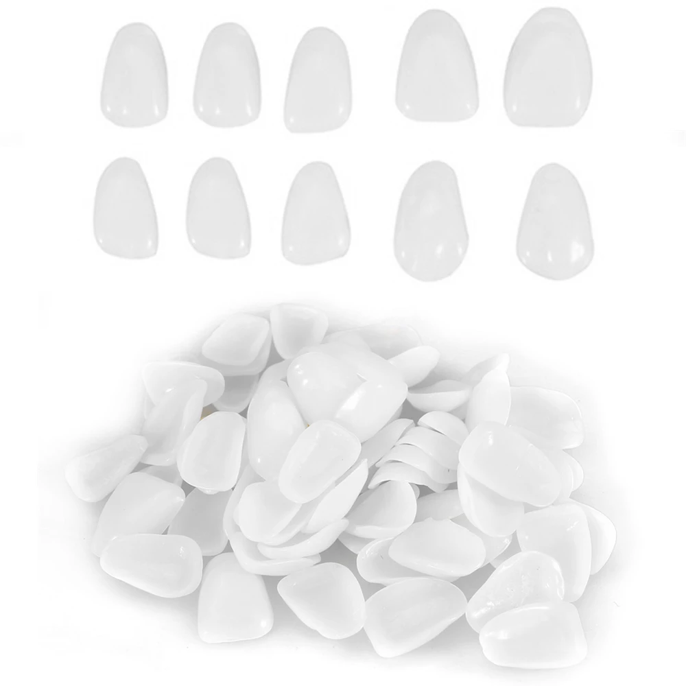 

8g White Color Temporary Fake Teeth Sheet Resin Porcelain Ultra Thin Upper Anterior Teeth Whitening Veneers